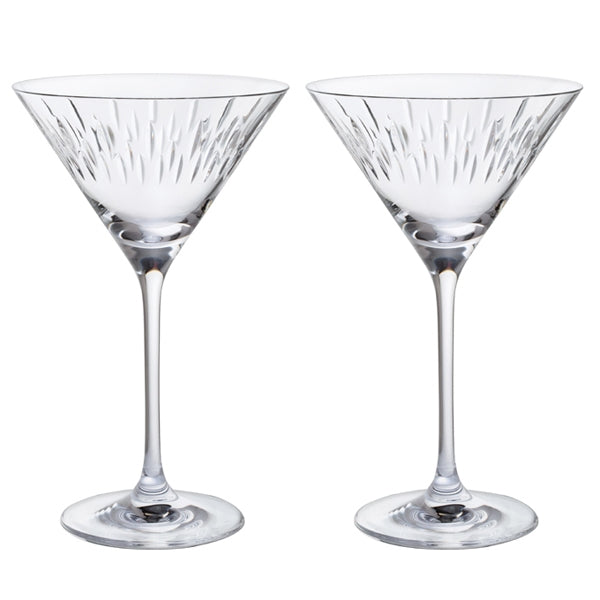 Dartington Limelight Mitre Martini Glass Set of 2