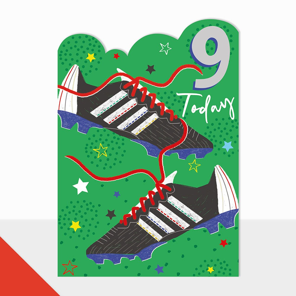 Laura Darrington Artbox Design Greeting Card 9 Today Football Boots