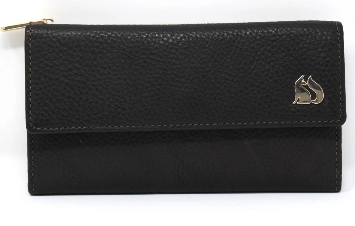 Foxfield Cartmel Cark Leather Purse Black