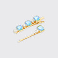 Jewelled Multi Set Of 2 Hair Clips
