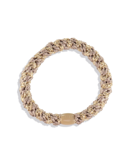 Kknekki Dove-Beige Glitter Hair Tie