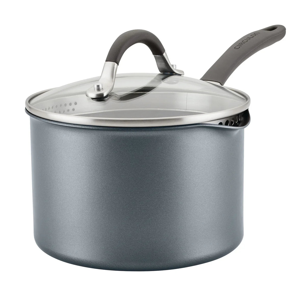 Circulon ScratchDefense Extreme Non-Stick Straining Saucepan & Lid 16cm