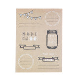 Kitchen Pantry Kraft Paper Label Set 28 Piece