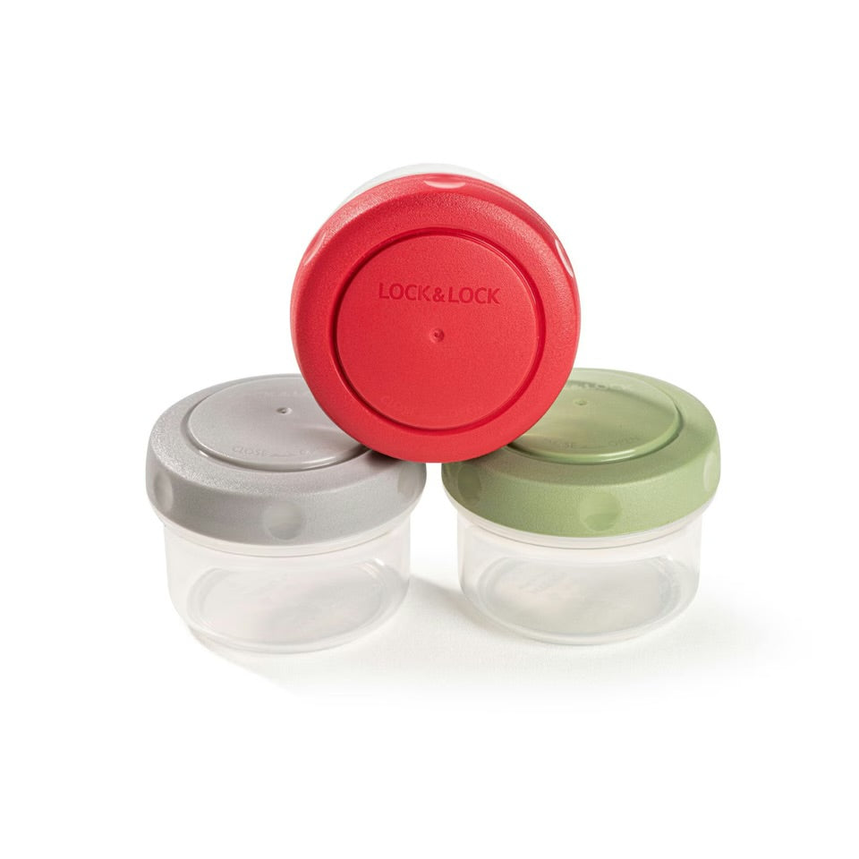 LocknLock Mini Set of 3 Pot Set 80ml