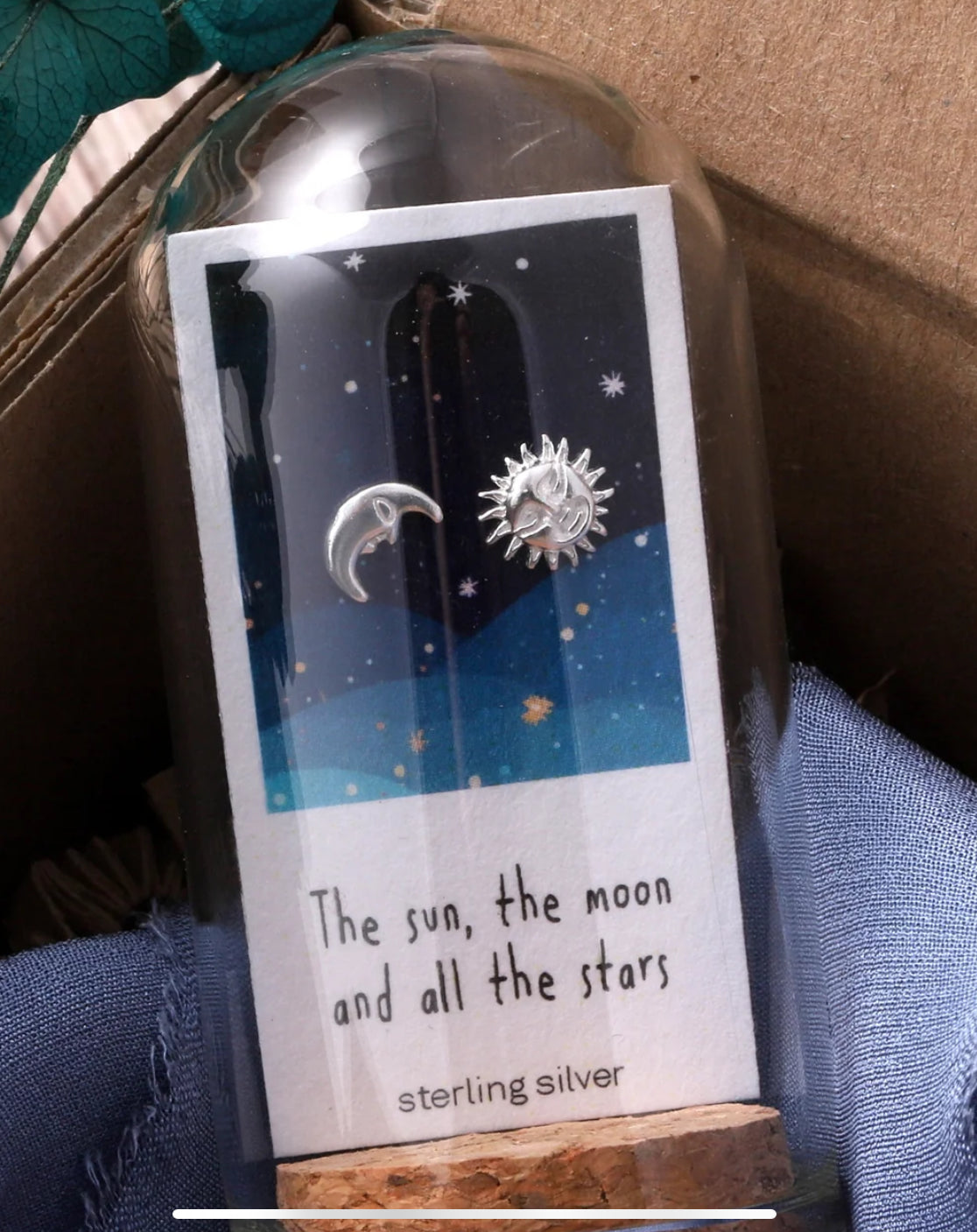 Attic Creations The Sun Moon All The Stars Earrings