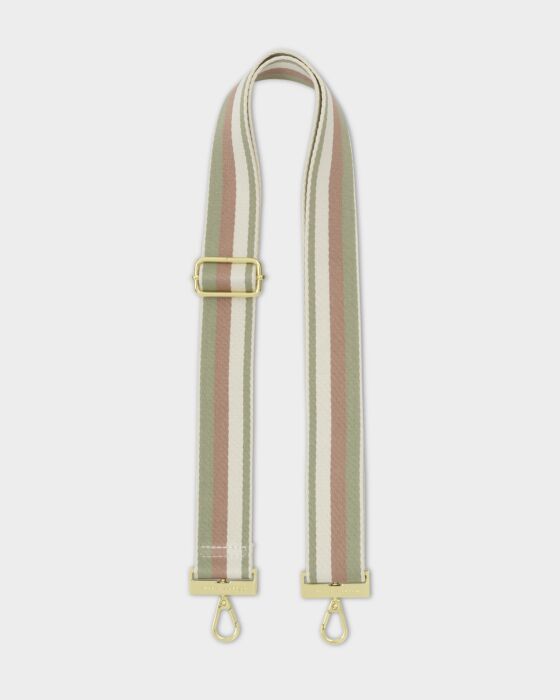 Katie Loxton Canvas Strap Sage Green Quad Stripe