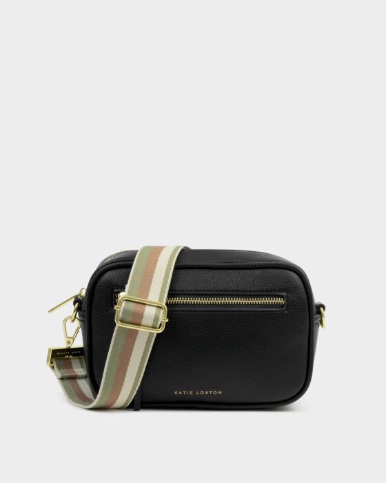 Katie Loxton Canvas Strap Sage Green Quad Stripe
