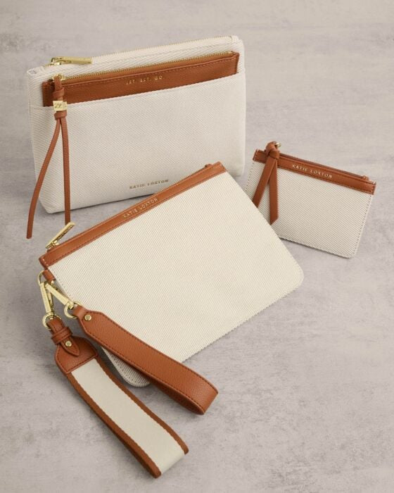 Katie Loxton Hallie Coin And Cardholder Canvas/Cognac