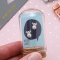 Attic Creations Little Note Bow With Pearl Earrings