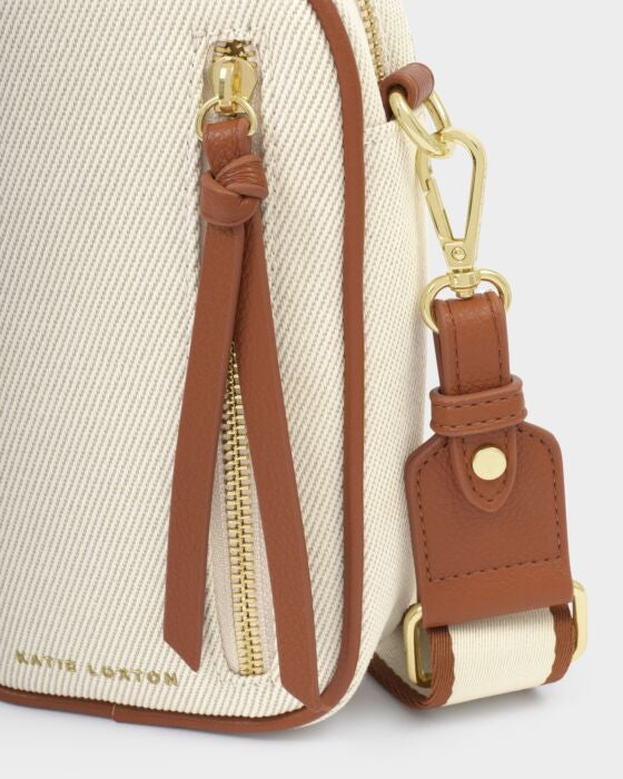 Katie Loxton Hallie Small Crossbody Bag Canvas/Cognac