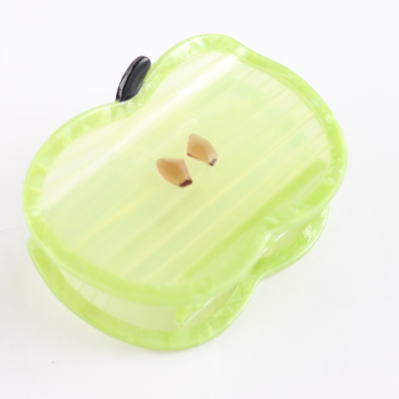Red Cuckoo Apple Hair Clip