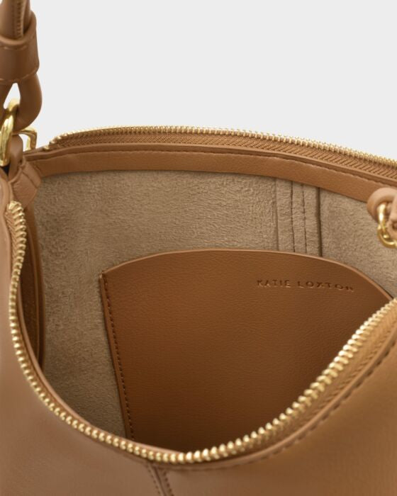 Katie Loxton Hallie Satchel Bag Caramel
