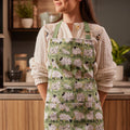 Ulster Weavers Woolly Sheep Cotton Apron In Green