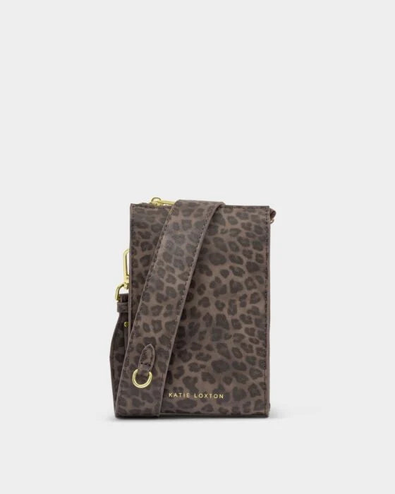 Katie Loxton Avery Slim Crossbody Bag Leopard