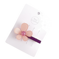 Flower Hair Clip Pink And Purple