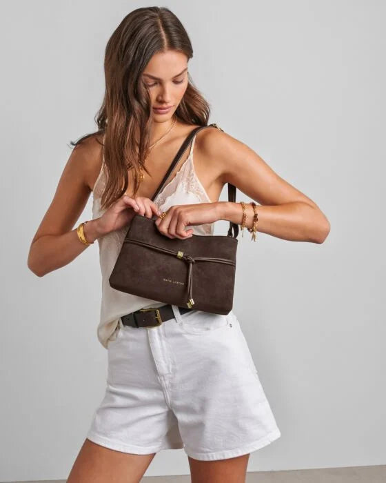 Katie Loxton Lori Crossbody Bag Bitter Chocolate Suedette