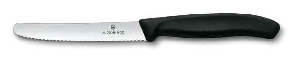 Victorinox Swiss Classic Tomato and Table Knife Serrated Edge Black 11cm