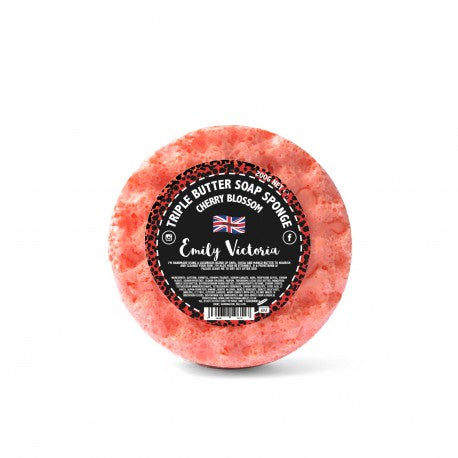 Emily Victoria Cherry Blossom Triple Butter Soap Sponge