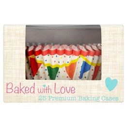 Culpitt Baked With Love Baking Cases Bunting 25 Pack
