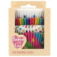 Culpitt Baked With Love Baking Case Rainbow 100 Pack