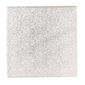 Culpitt Single Thick Square Turn Edge Silver Fern Cake Board 12”