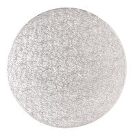 Culpitt Single Thick Round Turn Edge Silver Fern Cake Board 6"