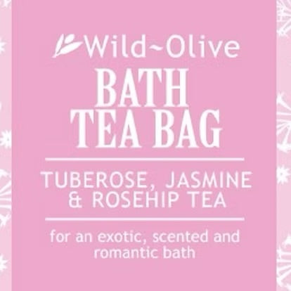 Wild Olive Bath Tea Bag Tuberose Jasmine And Rosehip tea