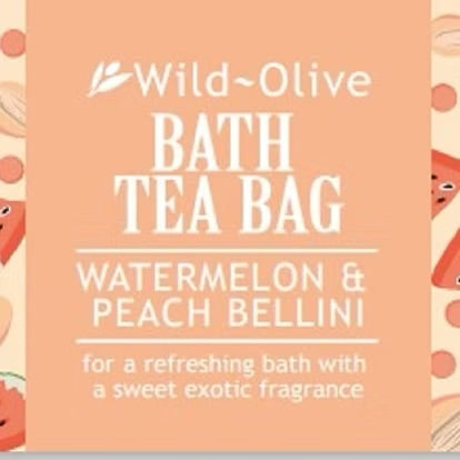 Wild Olive Bath Tea Bag Watermelon Peach & Mint Tea