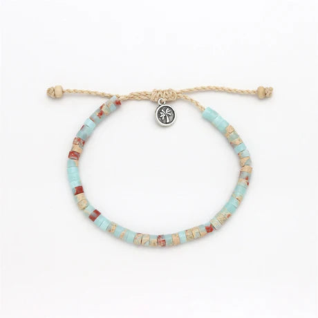 Pineapple Island Pale Blue Anklet