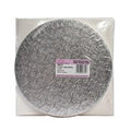 8" Round Silver Cake Drum Board & White Cake Box Combo