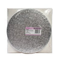 14" Round Silver Cake Drum Board & White Cake Box Combo