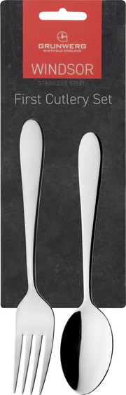 Windsor 2 Piece Fork & Spoon Child's Cutlery Set
