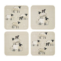 Cooksmart Highland Sheep Coasters Set of 4