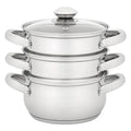 Judge Essentials Steamer 3 Tier Glass Lid 16cm
