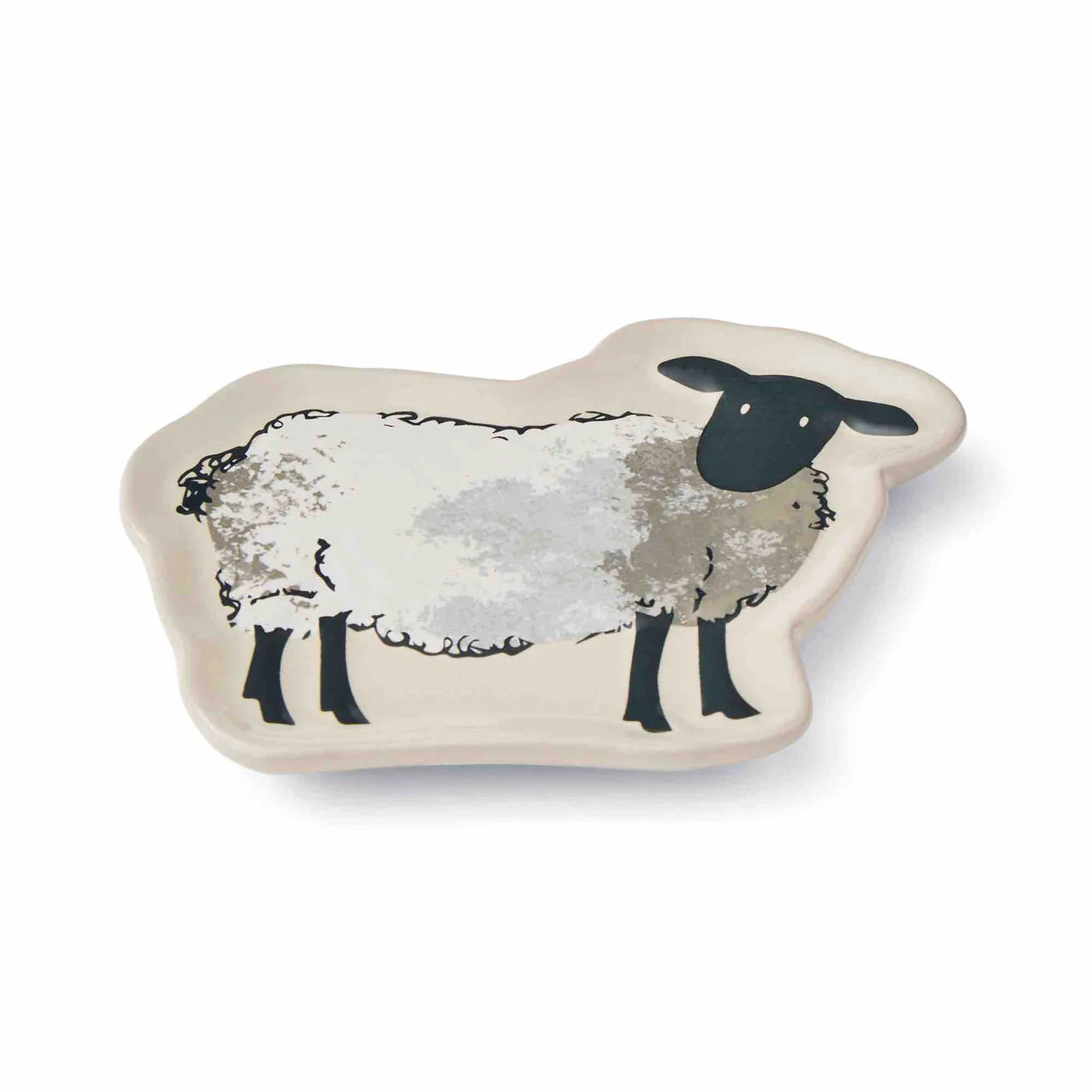 Cooksmart Highland Sheep Ceramic Teabag Tidy