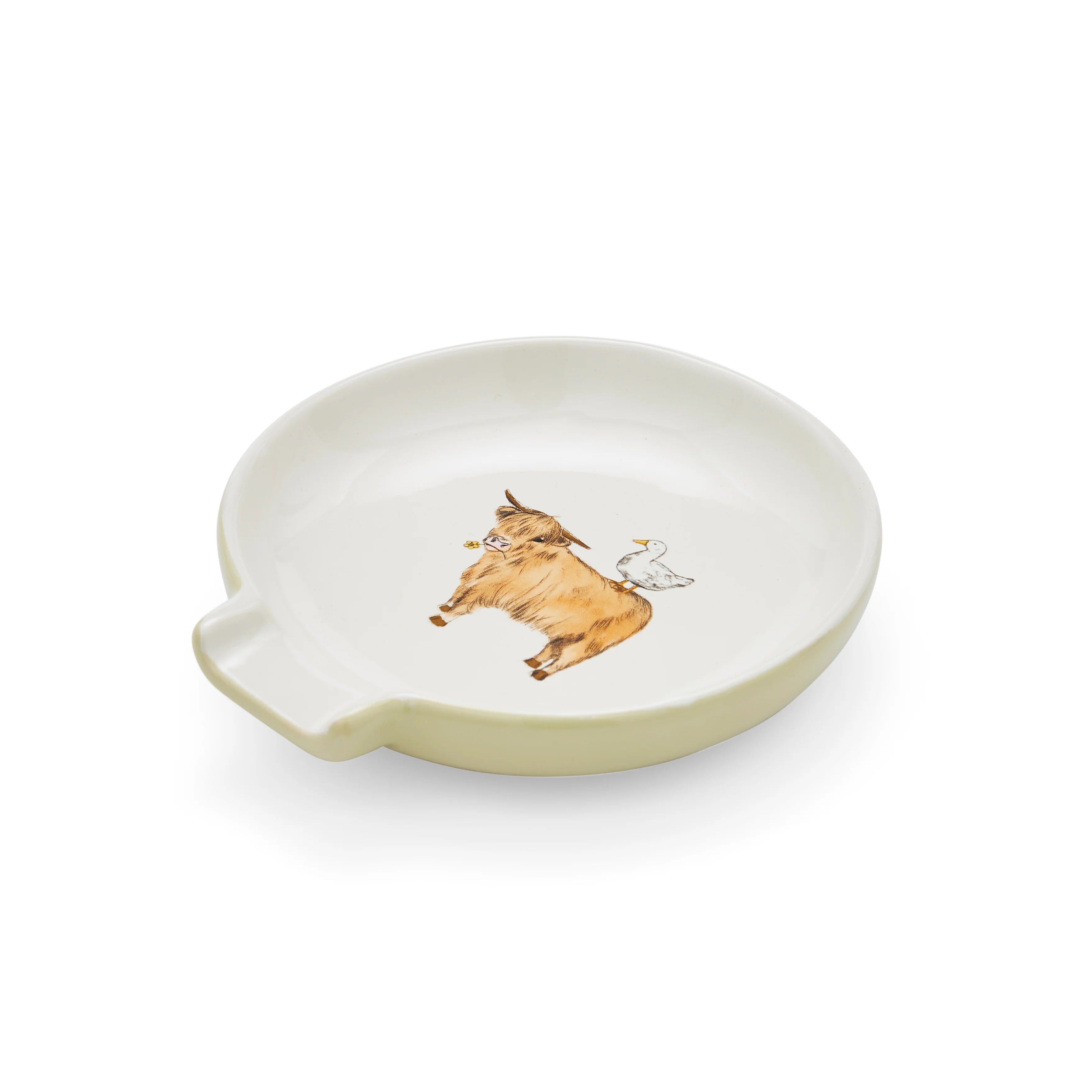 Cooksmart Buttercup Farm Ceramic Spoon Rest Large