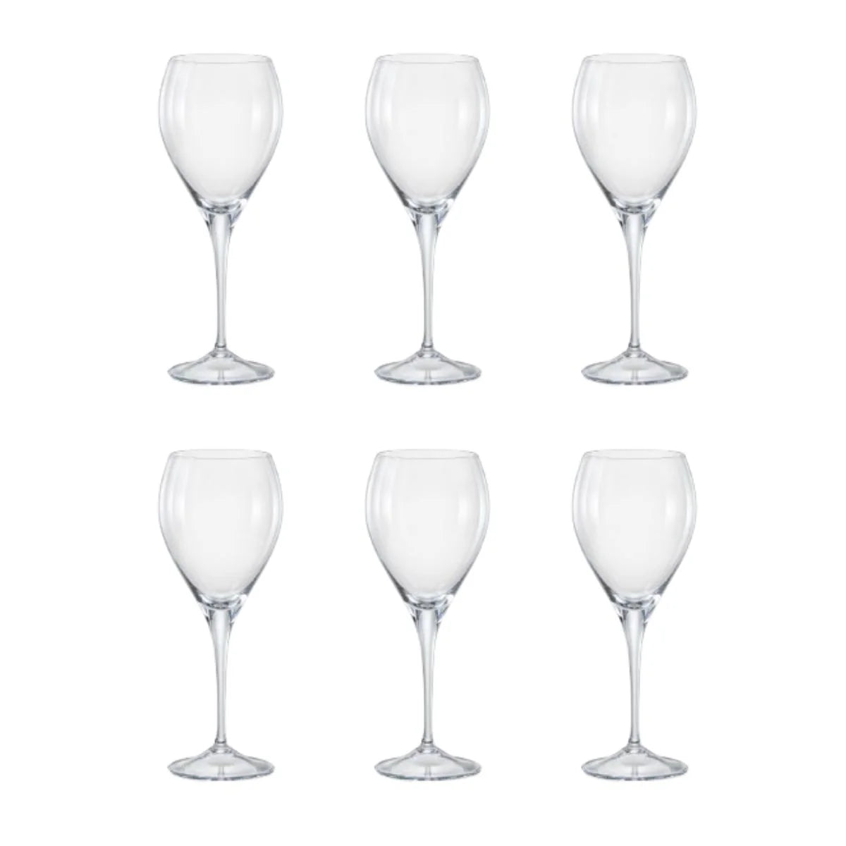 Bohemia Lenny White Wine Glasses Set of 6 340ml