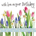 Alex Clark Card Spring Flowers Birthday