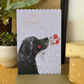 Alex Clark Card Labrador And Flower Birthday