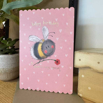 Alex Clark Card Bee And Flower Birthday