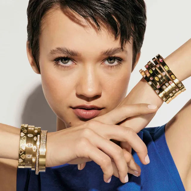 Nomination PRETTY BANGLES WIDE BRACELET, SATIN FINISH YELLOW PVD 029535/020