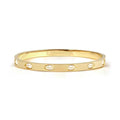 Nomination PRETTY BANGLES BRACELET, SATIN FINISH WITH WHITE STONES 029525/020
