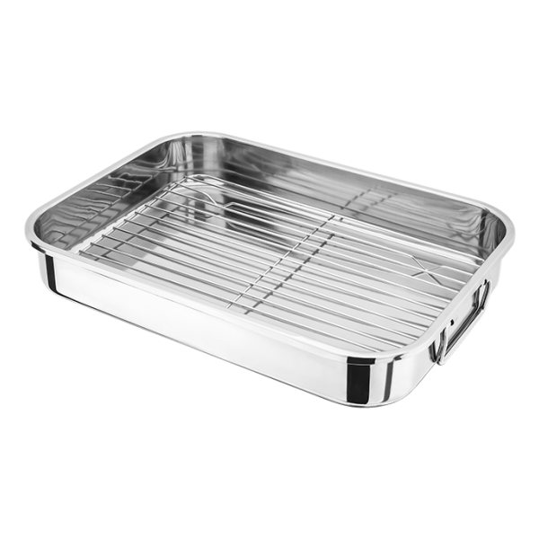 Judge Speciality Cookware Roasting Pan with Rack Stainless Steel 39x28x7cm