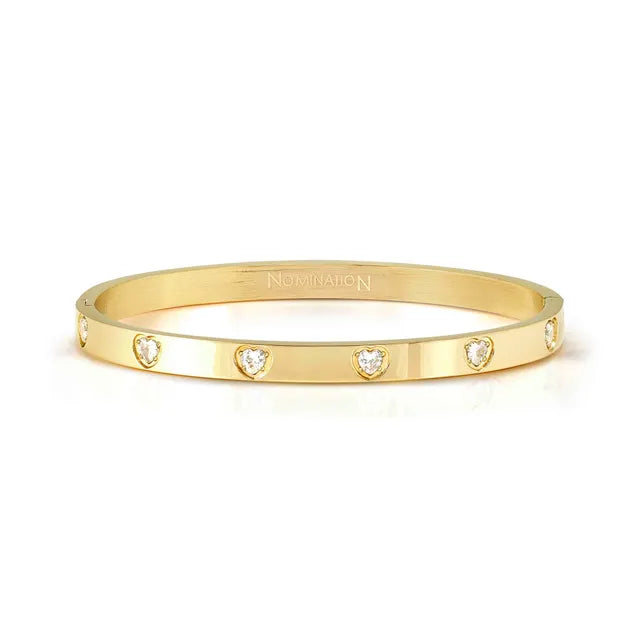 Nomination PRETTY BANGLES BRACELET, WHITE HEART CZ 029528/020