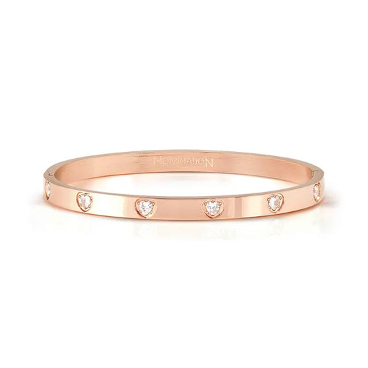 Nomination PRETTY BANGLES BRACELET, WHITE HEART CZ 029528/043