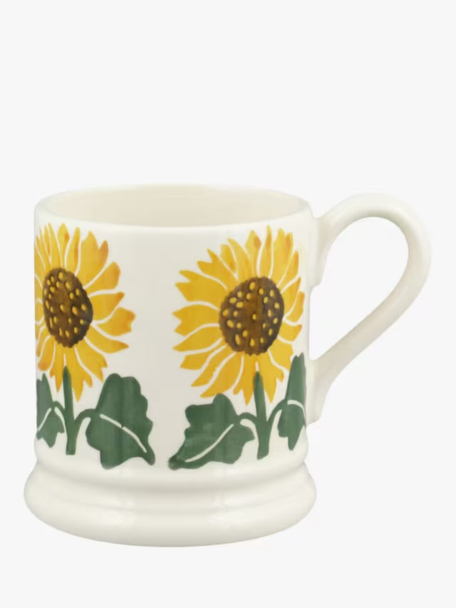 Emma Bridgewater Mug Flowers Sunflower Half Pint