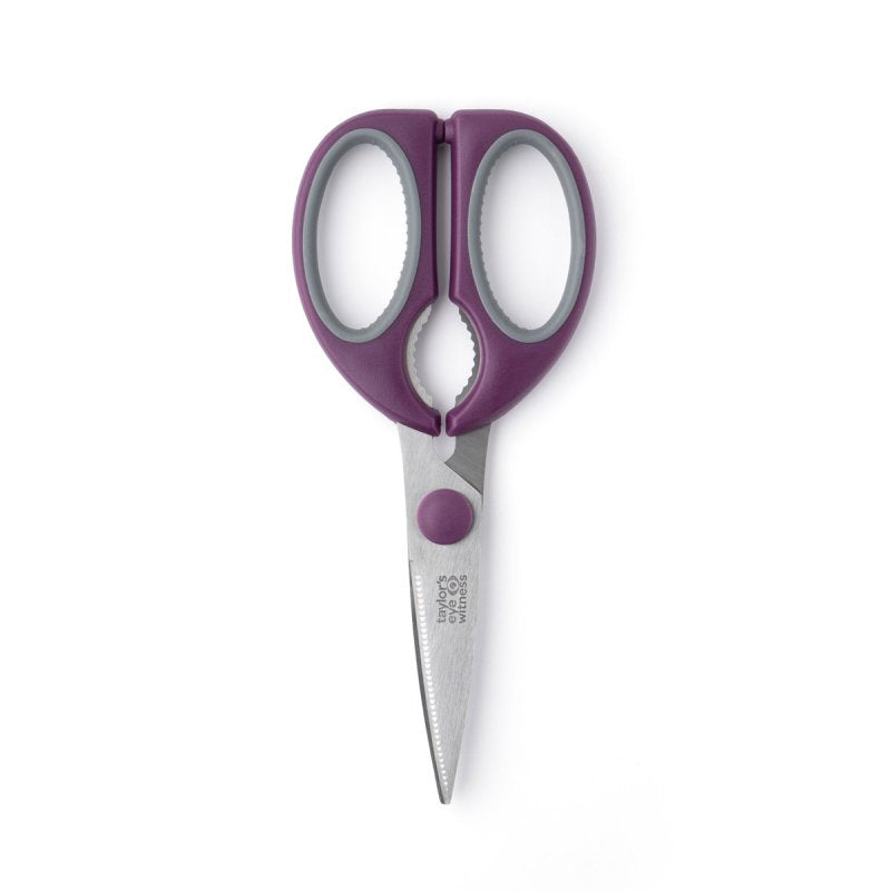 Taylors Eye Witness Kitchen Scissors Soft Grip Burgundy