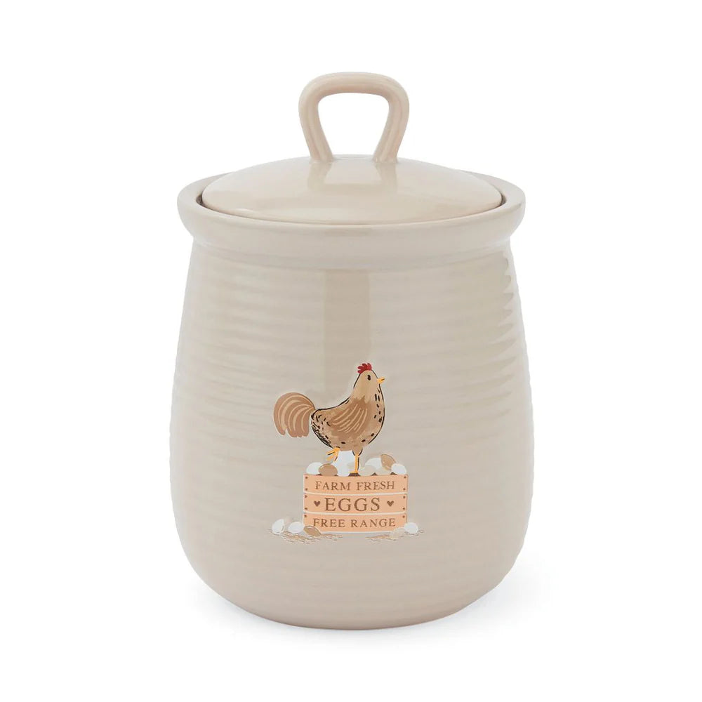 Cooksmart Hen House Lane Ceramic Canister Farm Fresh Eggs