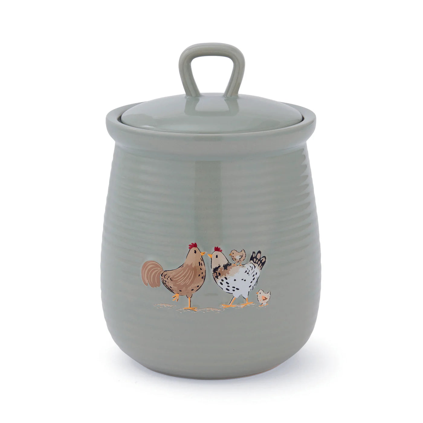 Cooksmart Hen House Lane Ceramic Canister Farm Happy Family