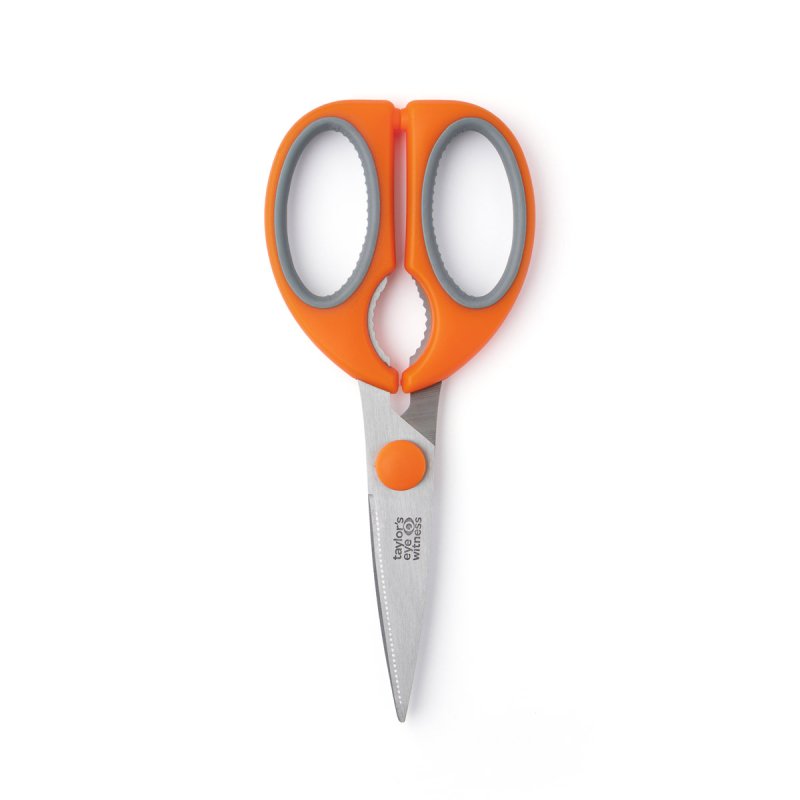 Taylors Eye Witness Kitchen Scissors Soft Grip Orange